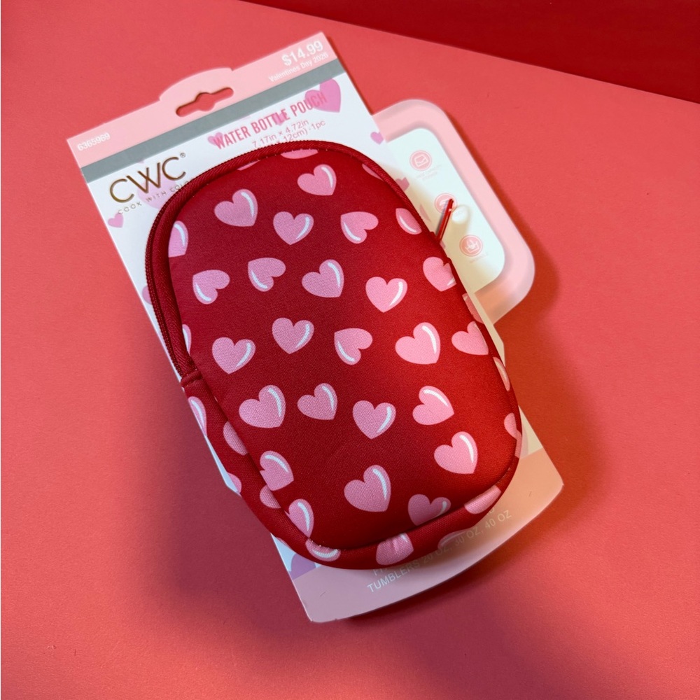 Hobby Lobby Red and Pink Heart Pouch